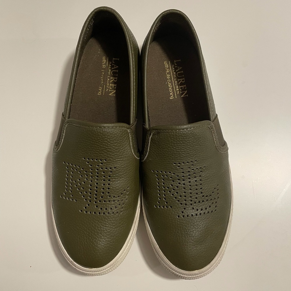 RL green sneakers